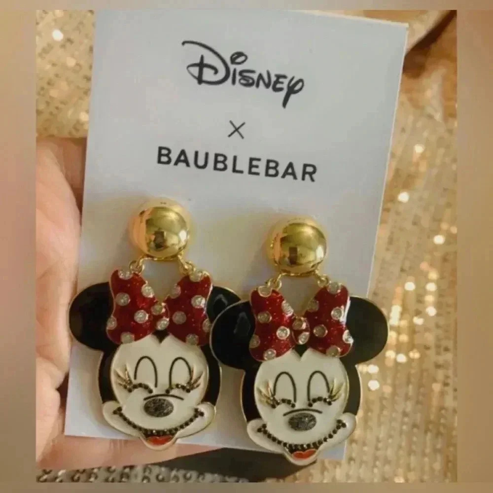 New Baublebar Disney Minnie  Mouse Earrings